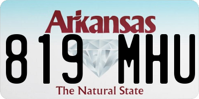 AR license plate 819MHU