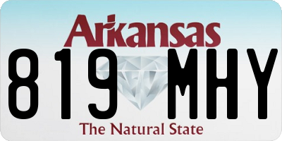 AR license plate 819MHY