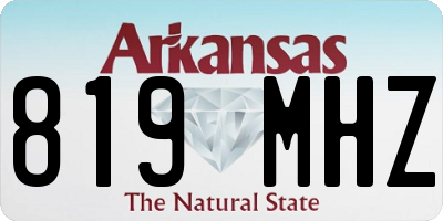 AR license plate 819MHZ