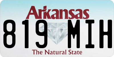 AR license plate 819MIH