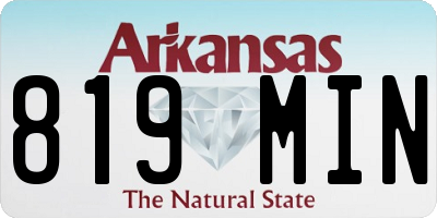 AR license plate 819MIN