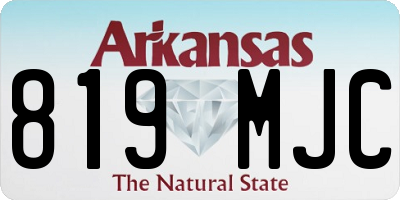 AR license plate 819MJC