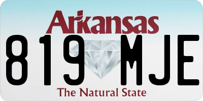 AR license plate 819MJE