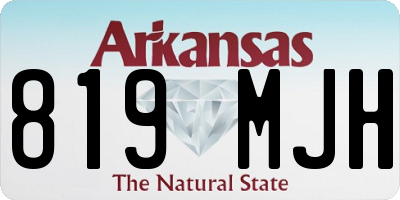 AR license plate 819MJH