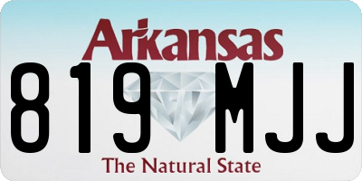 AR license plate 819MJJ