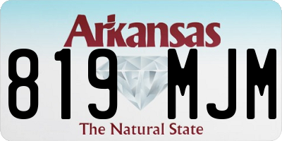 AR license plate 819MJM