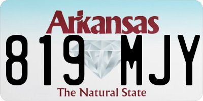 AR license plate 819MJY