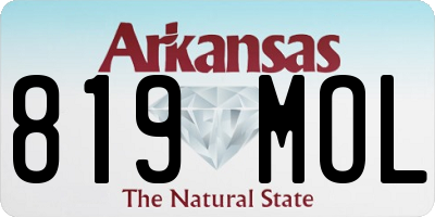 AR license plate 819MOL