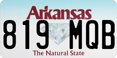 AR license plate 819MQB