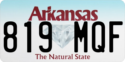 AR license plate 819MQF