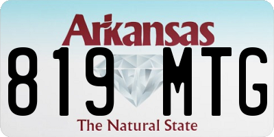AR license plate 819MTG