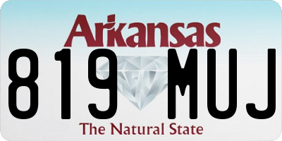 AR license plate 819MUJ