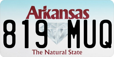AR license plate 819MUQ