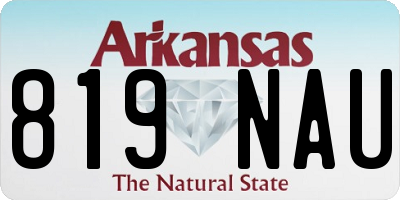 AR license plate 819NAU