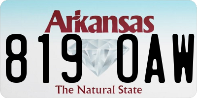 AR license plate 819OAW