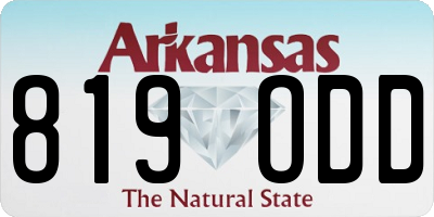 AR license plate 819ODD