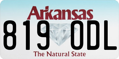AR license plate 819ODL