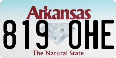 AR license plate 819OHE