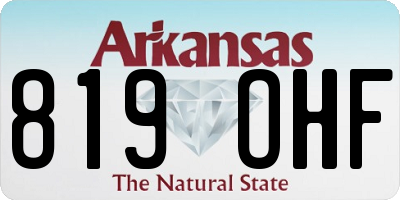 AR license plate 819OHF