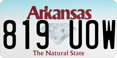 AR license plate 819UOW