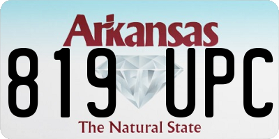 AR license plate 819UPC
