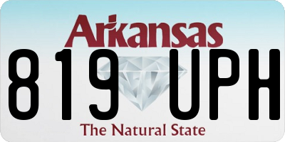 AR license plate 819UPH