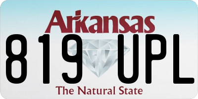 AR license plate 819UPL