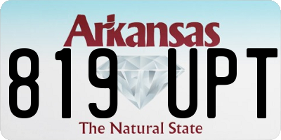AR license plate 819UPT