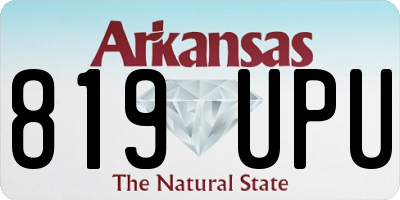 AR license plate 819UPU