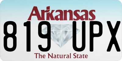 AR license plate 819UPX