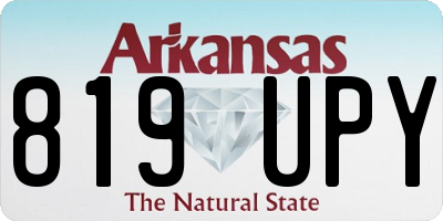 AR license plate 819UPY