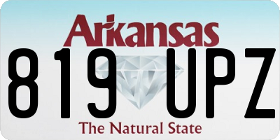 AR license plate 819UPZ
