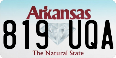 AR license plate 819UQA