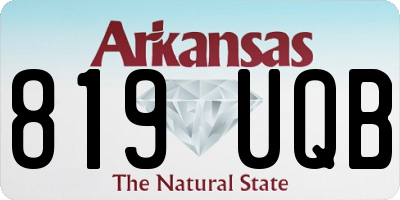 AR license plate 819UQB