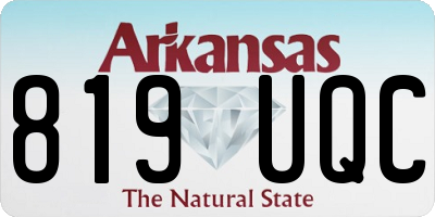 AR license plate 819UQC