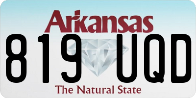 AR license plate 819UQD