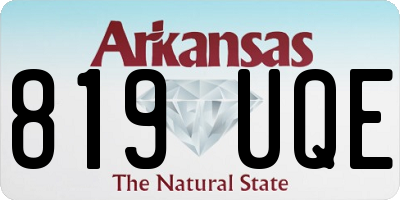AR license plate 819UQE
