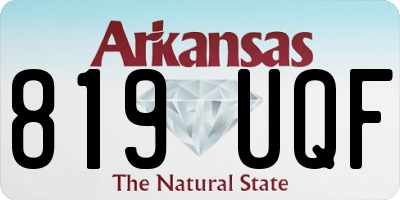 AR license plate 819UQF