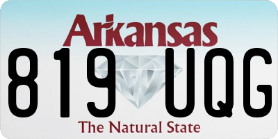 AR license plate 819UQG