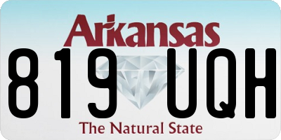 AR license plate 819UQH