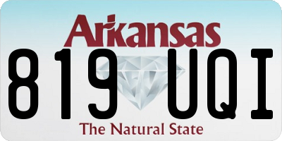 AR license plate 819UQI