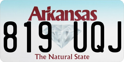AR license plate 819UQJ