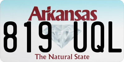 AR license plate 819UQL