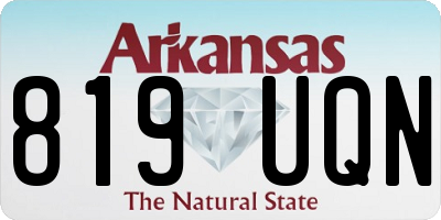 AR license plate 819UQN