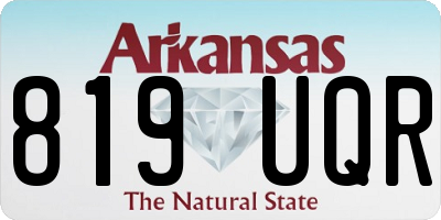 AR license plate 819UQR