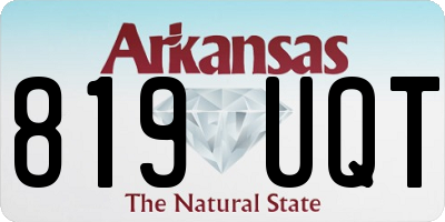 AR license plate 819UQT