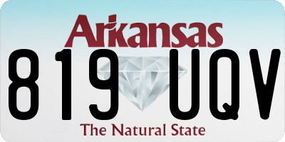 AR license plate 819UQV