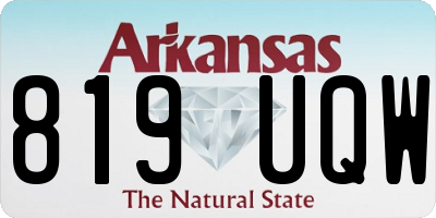 AR license plate 819UQW