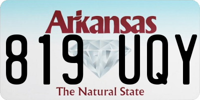 AR license plate 819UQY