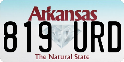 AR license plate 819URD